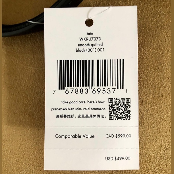 KATE SPADE • Large Smooth Quilted Black Leather Bag - Picture 4 of 4